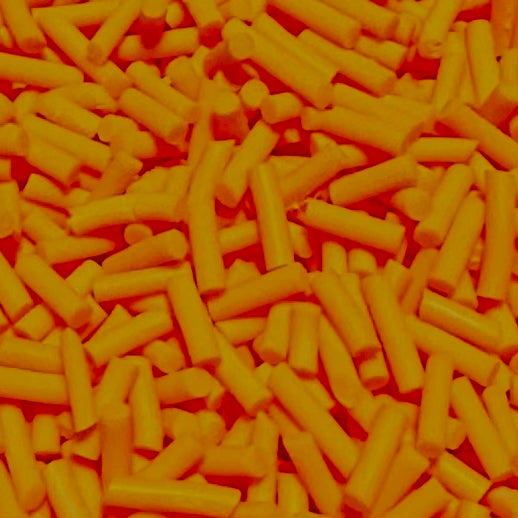 Polymer Clay Slices, Orange Sprinkles