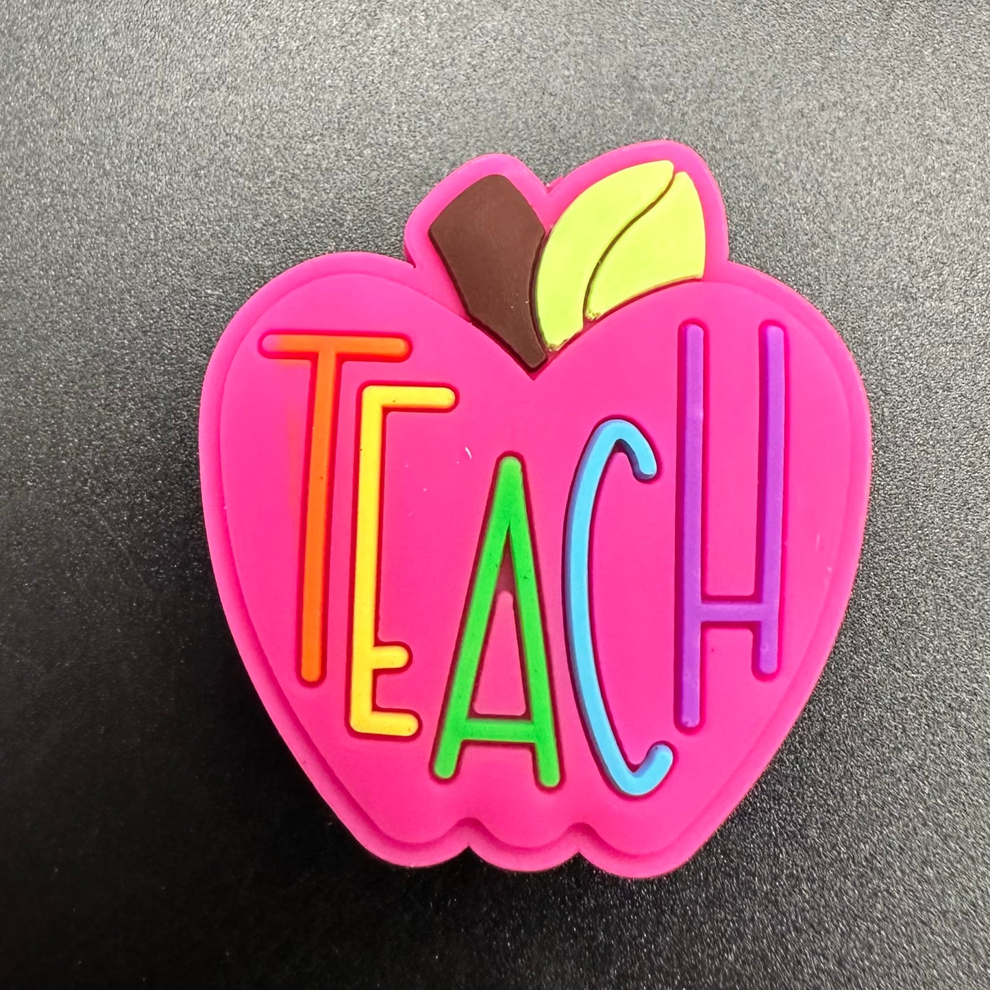 Focal Bead, Teach Apple-Pink