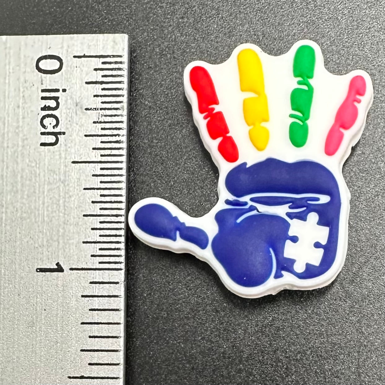 Focal Bead, Autism Handprint