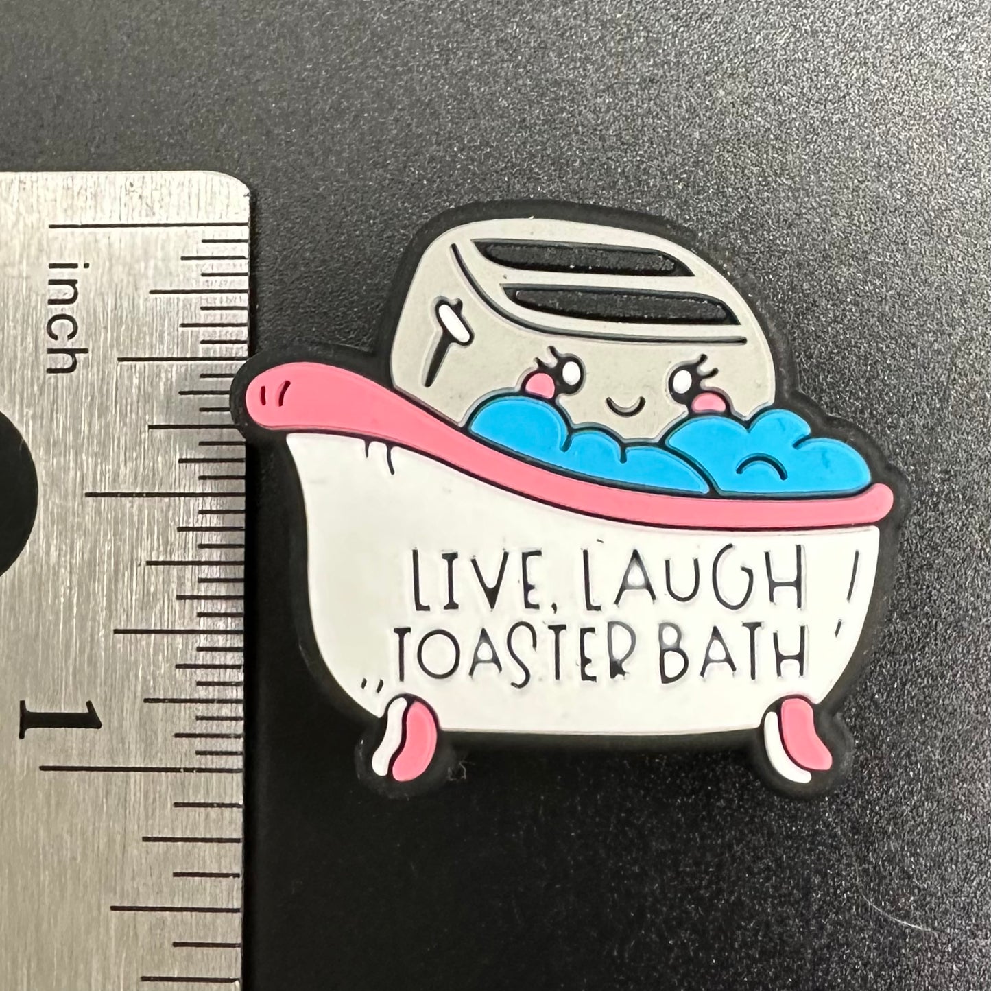 Focal Bead, Live Laugh Toaster Bath