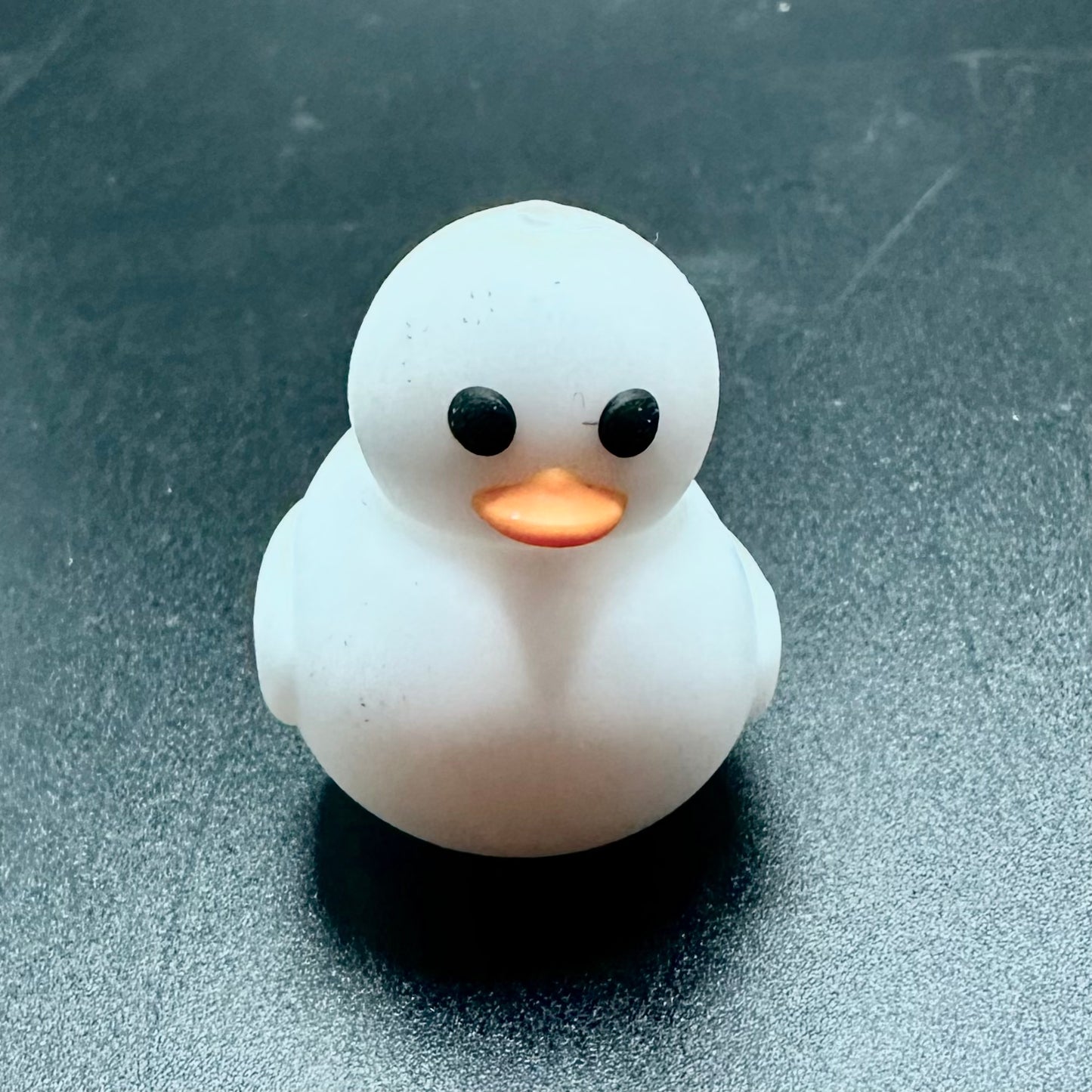 Focal Bead, Rubber Ducky-White