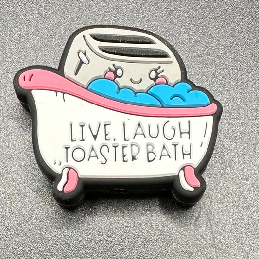 Focal Bead, Live Laugh Toaster Bath