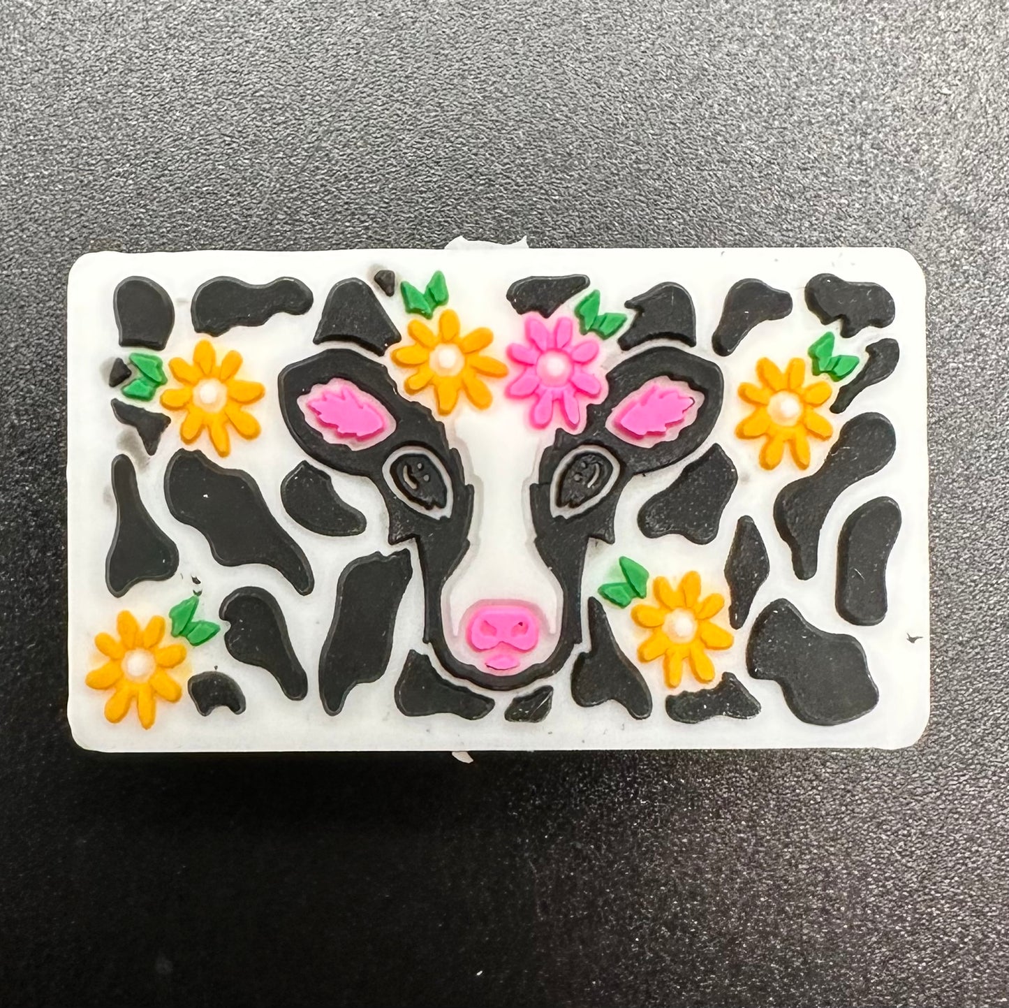 Focal Bead, Floral Heifer