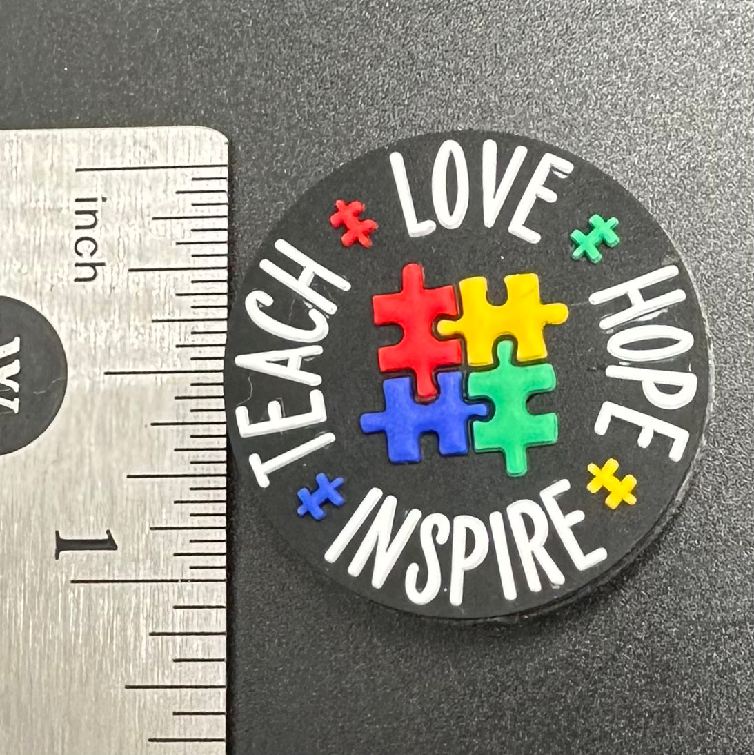 Focal Bead, Teach, Love, Hope, Inspire Autism