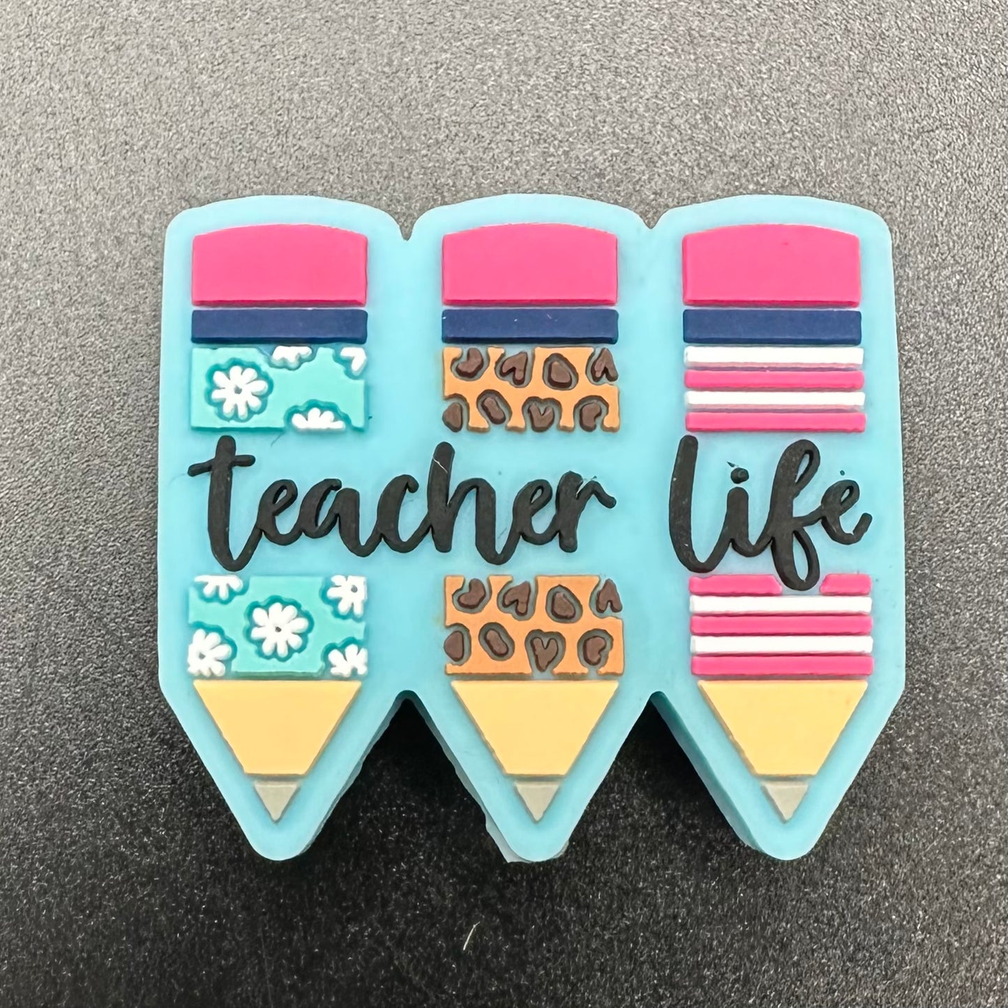 Focal Bead, Teacher Life Pencils