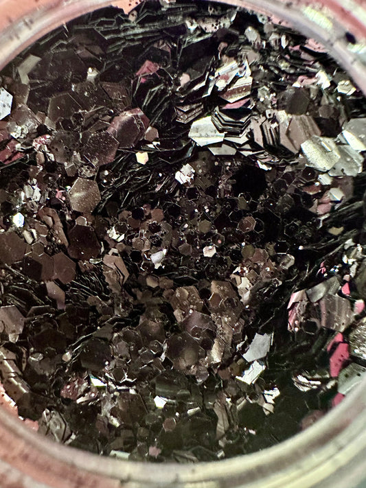 Obsidian Metallic Chunky Mix Glitter