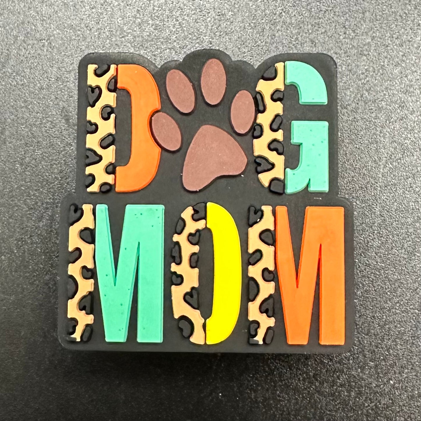 Focal Bead, Bold Dog Mom