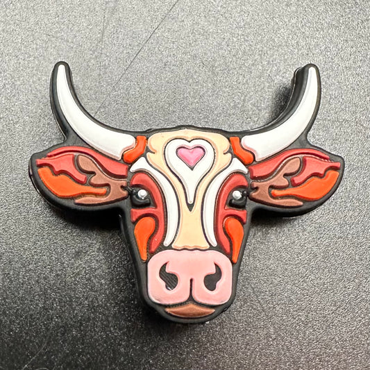 Focal Bead, Longhorn Love