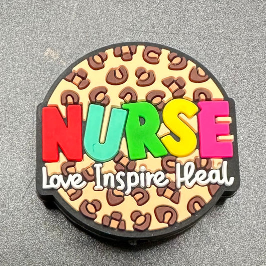 Focal Bead, Nurse Love Inspire Heal