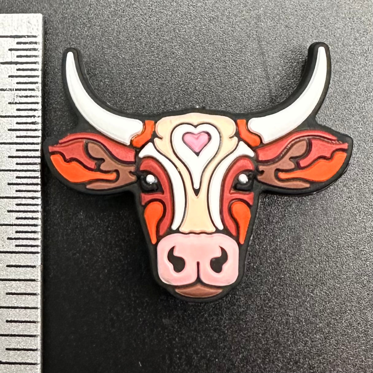 Focal Bead, Longhorn Love