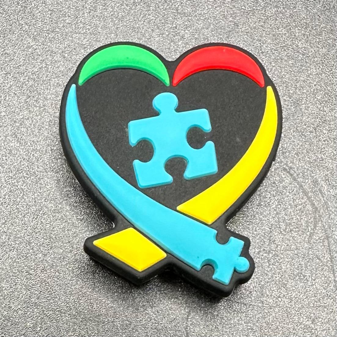 Focal Bead, Autism Heart