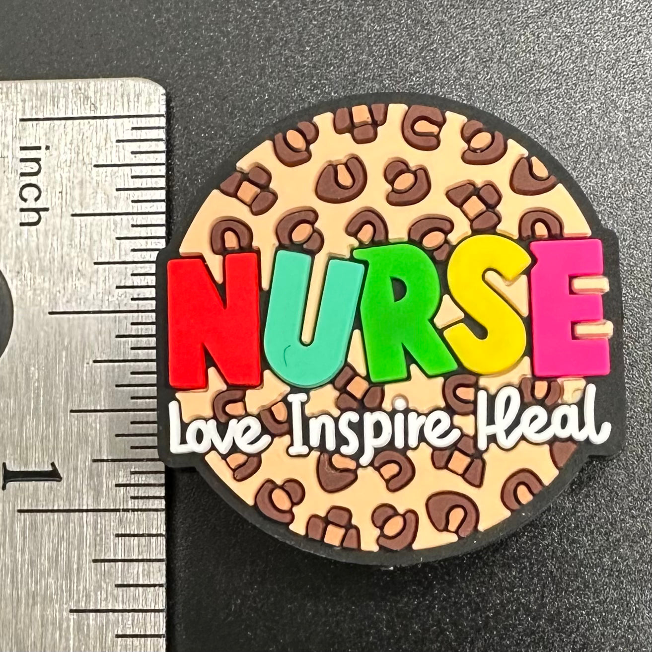 Focal Bead, Nurse Love Inspire Heal