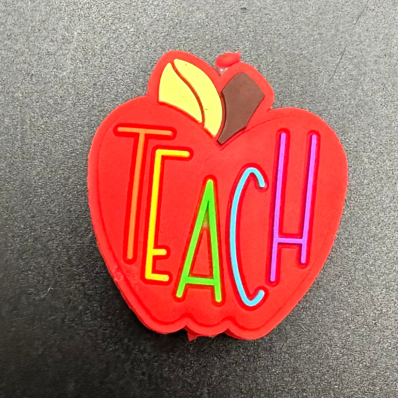 Focal Bead, Teach Apple-Red