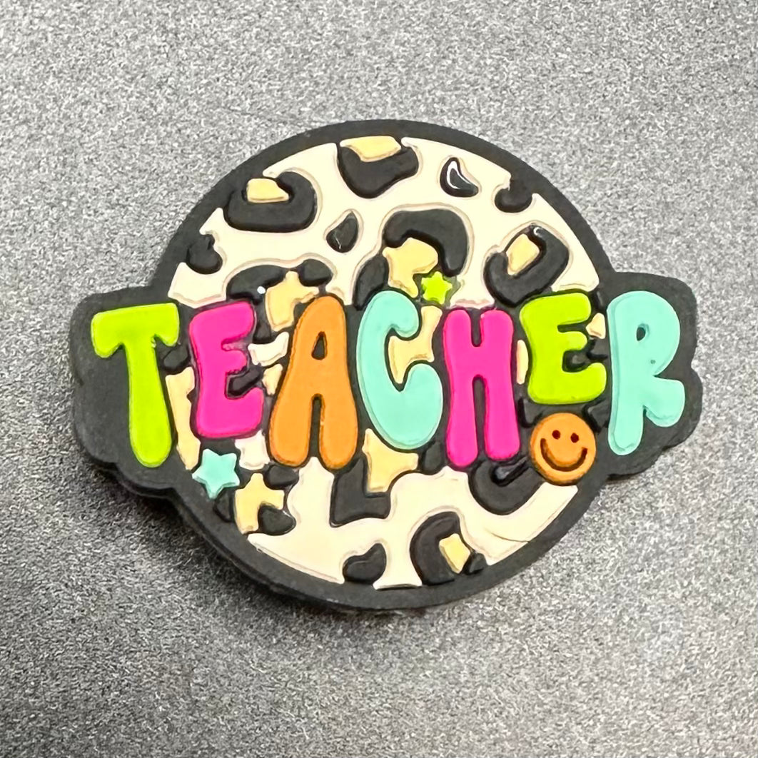 Focal Bead, Round Leopard Teacher