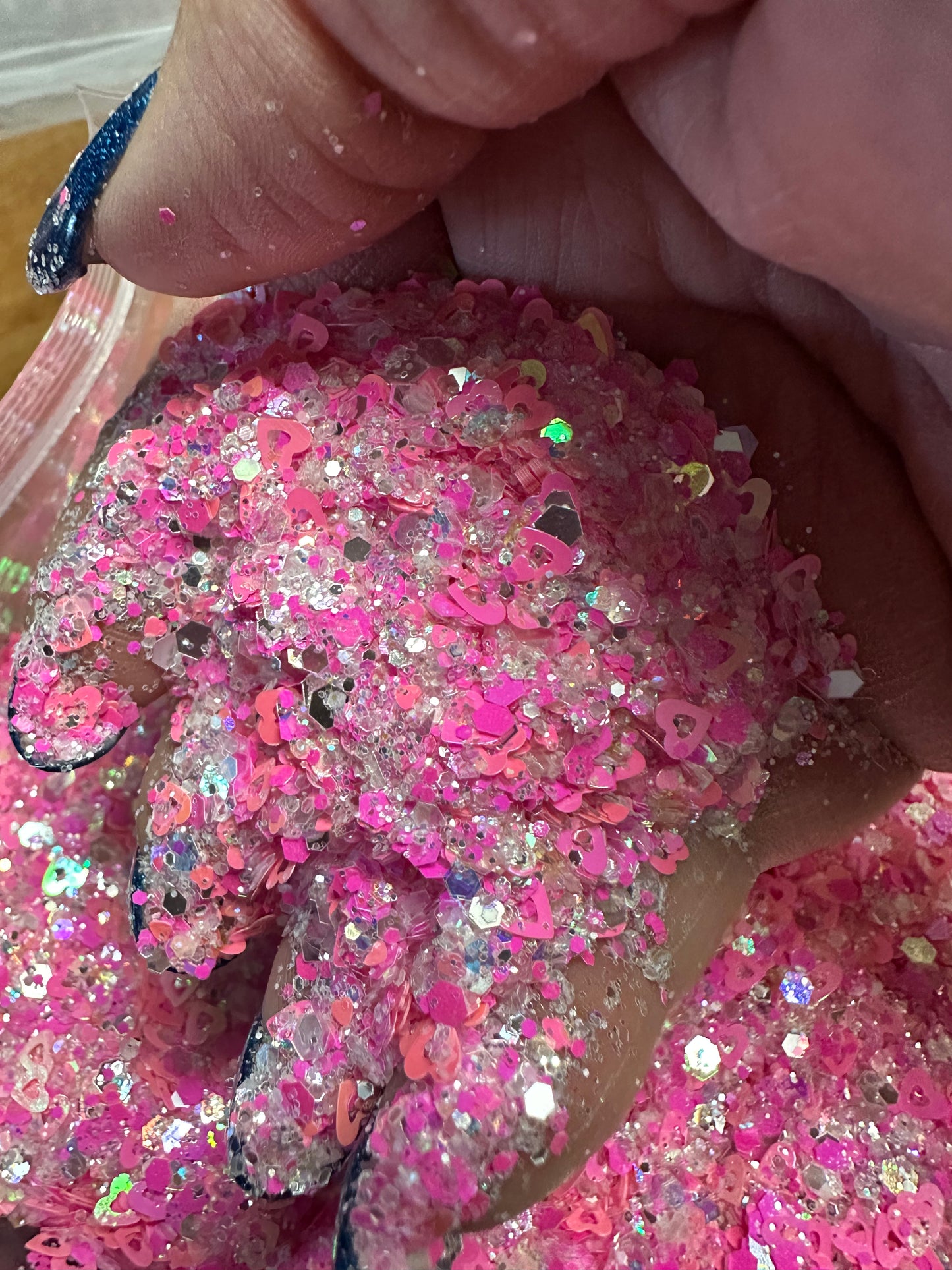 Hearts Explode Chunky Glitter