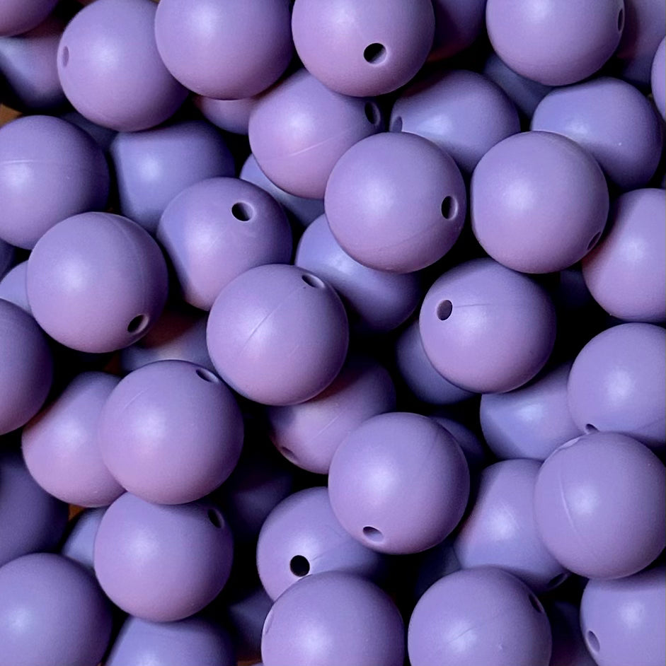 15 mm Silicone Bead, Grape