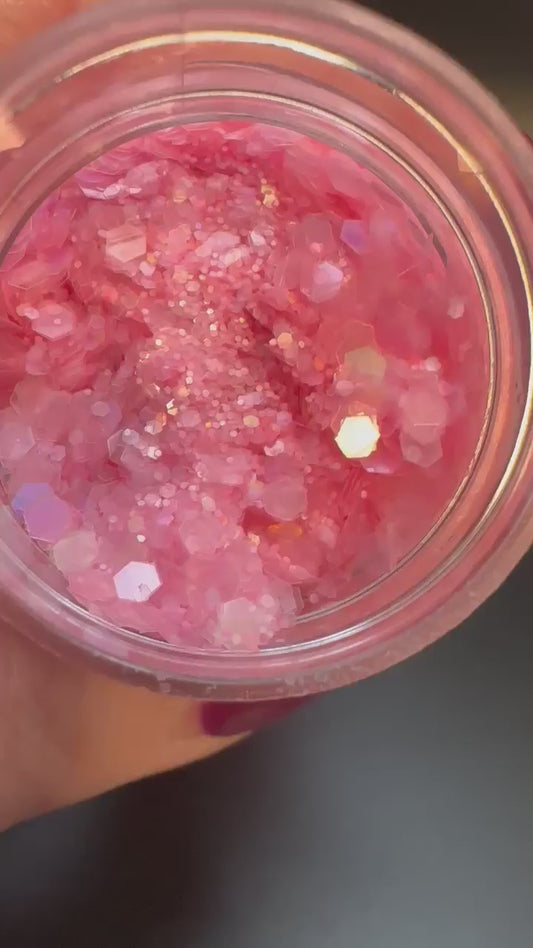 Bubblegum Holographic Iridescent Chunky Mix Glitter
