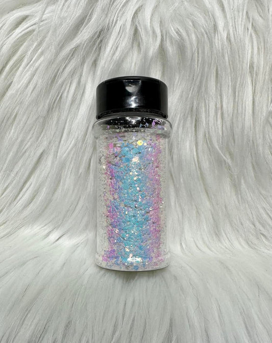Cotton Candy Clouds Color Shift Chunky Mix Glitter