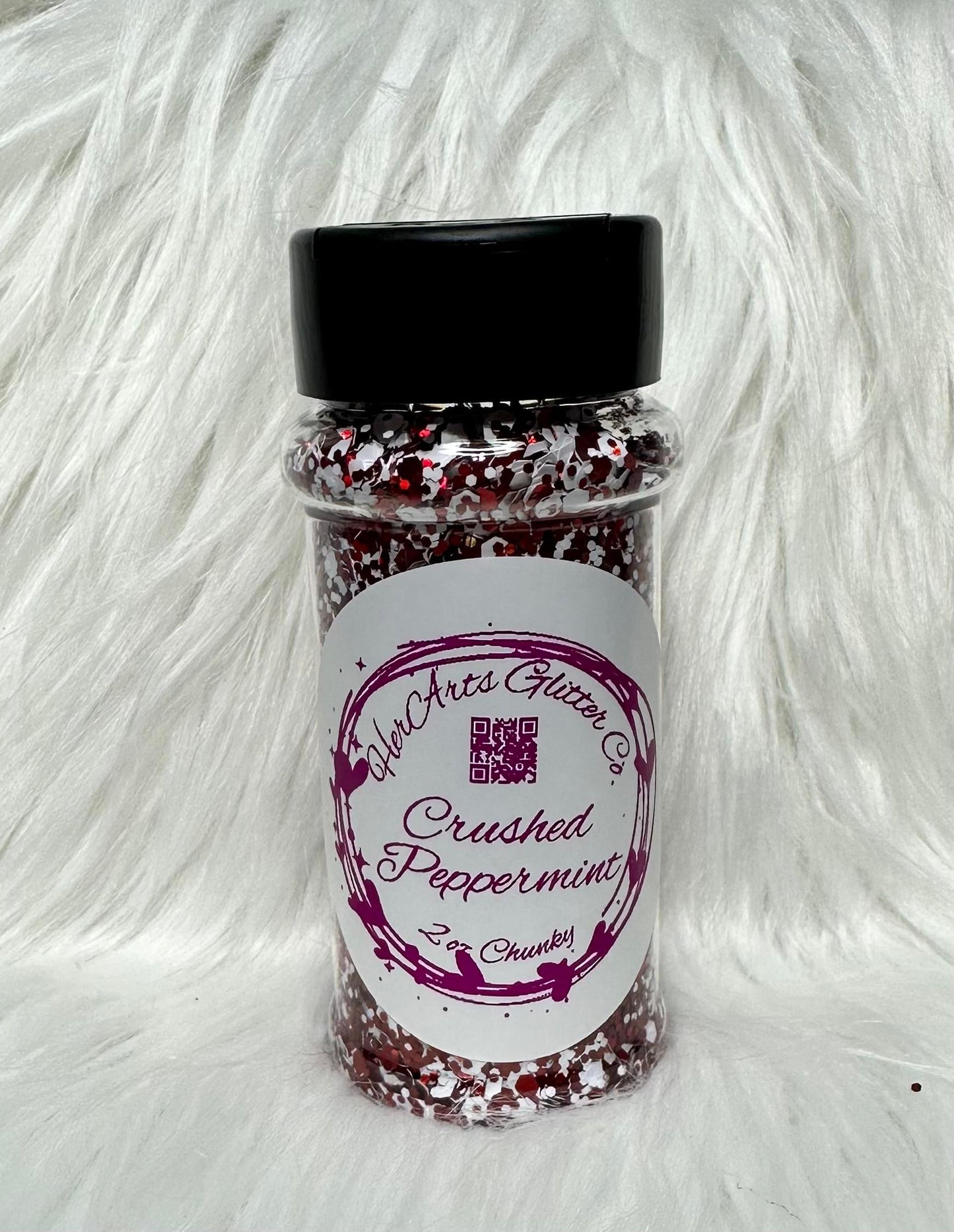 Crushed Peppermint Christmas Chunky Mix Glitter