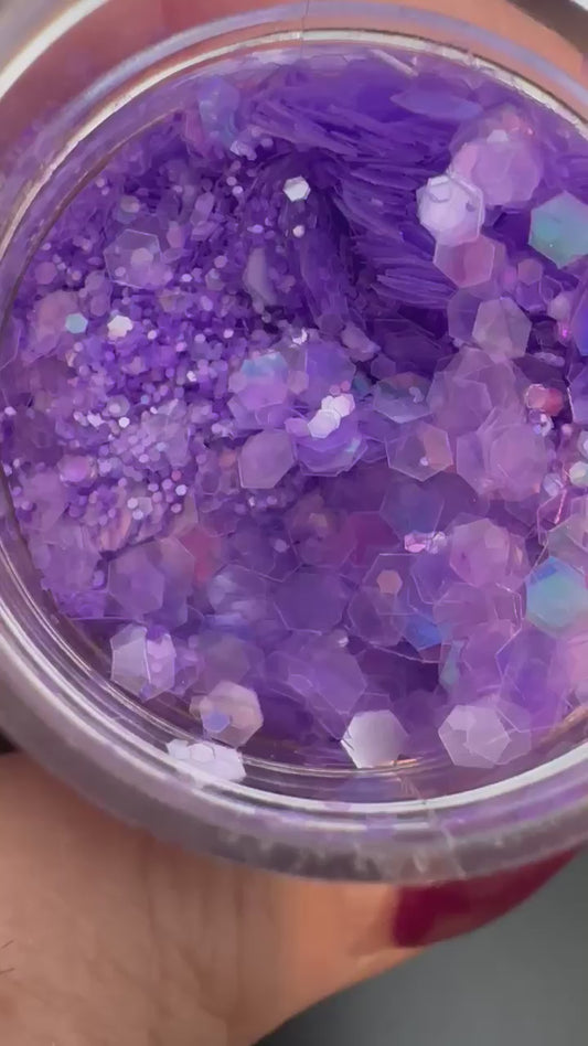 Purple Liriope Holographic Iridescent Chunky Mix Glitter