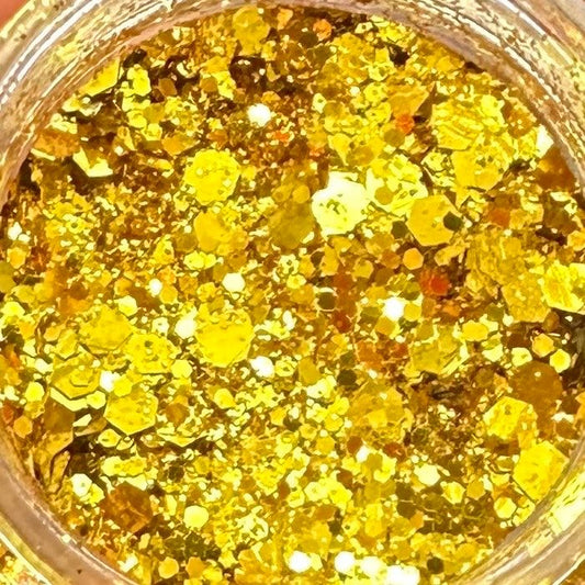 Gold Coins Metallic Chunky Mix Glitter