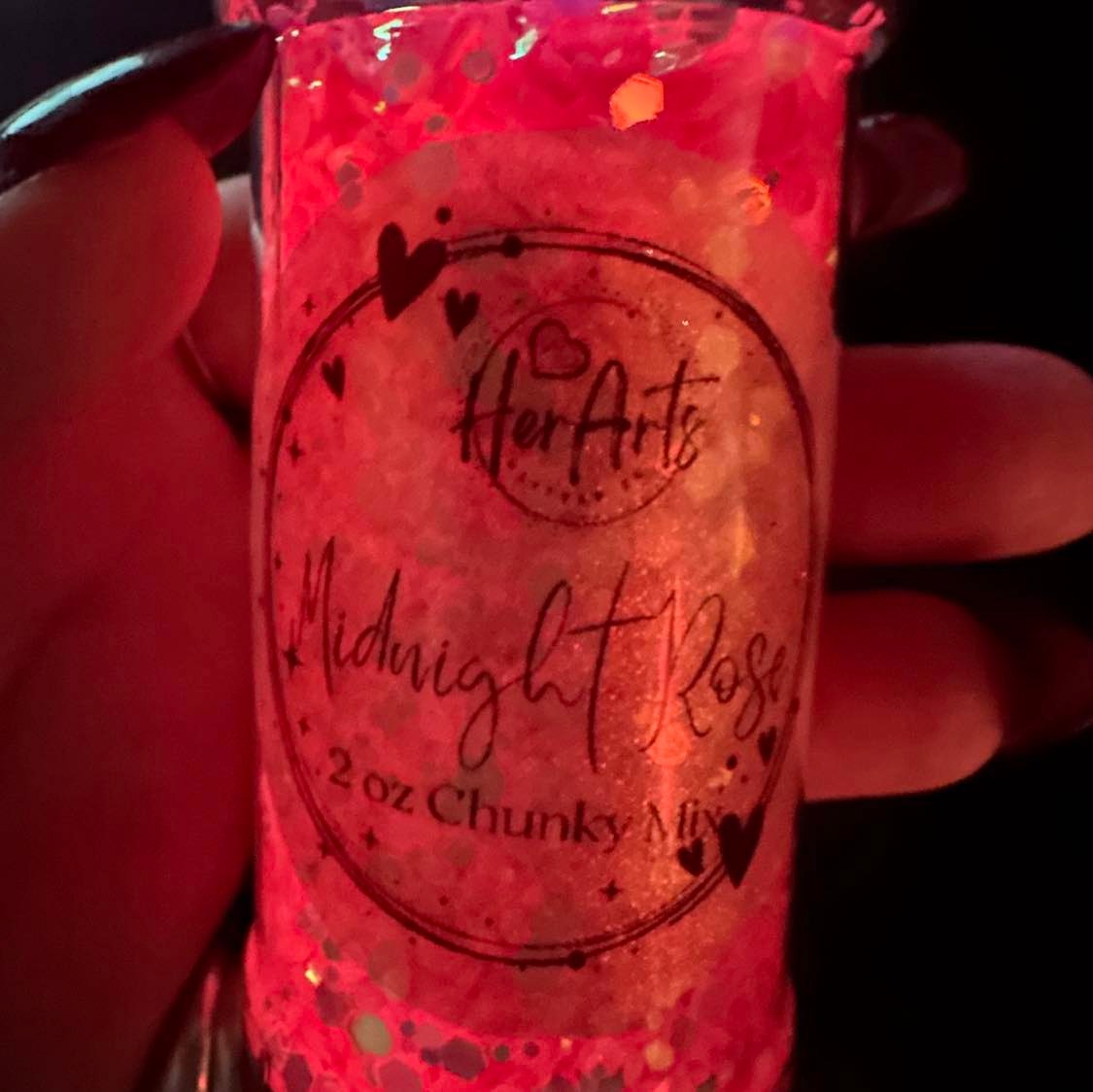 Midnight Rose Luminous Glow Chunky Mix Glitter